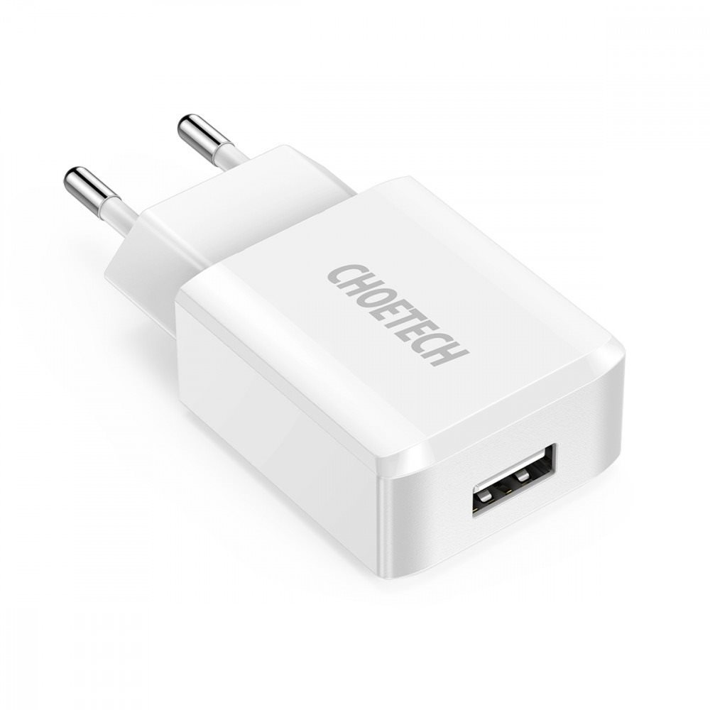 ChoeTech Smart USB Wall Charger 12W White Netzladegerät
