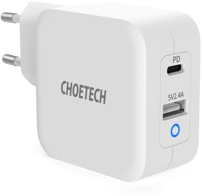 ChoeTech GaN Mini 65W Fast Charger White AC Adapter