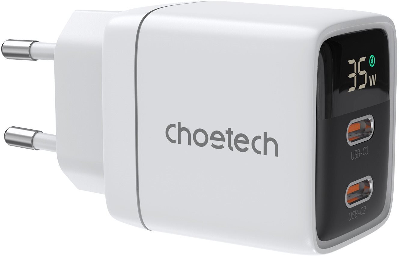 ChoeTech PD35W Dual Type-C GAN PD35W Wall Charger, white...