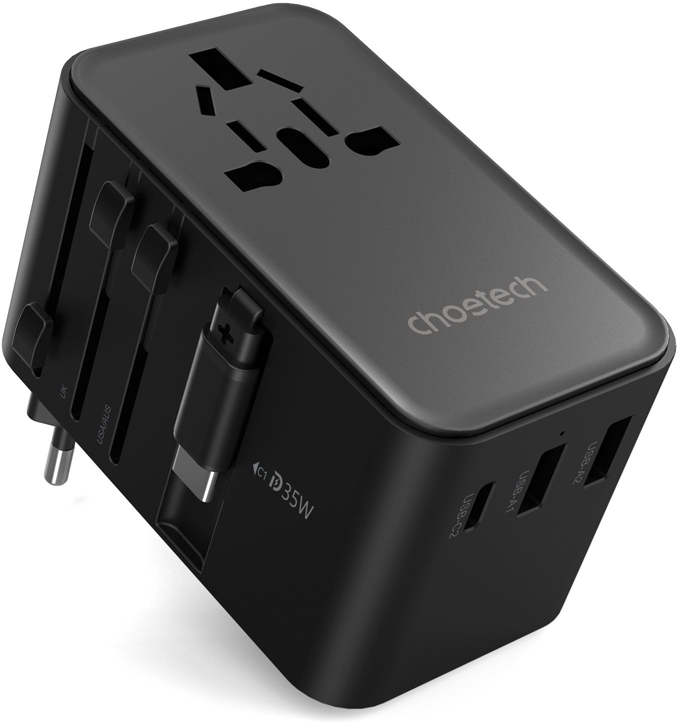 ChoeTech 35 W Travel Wall Charger with inside cable (US/EU/UK/AU)...