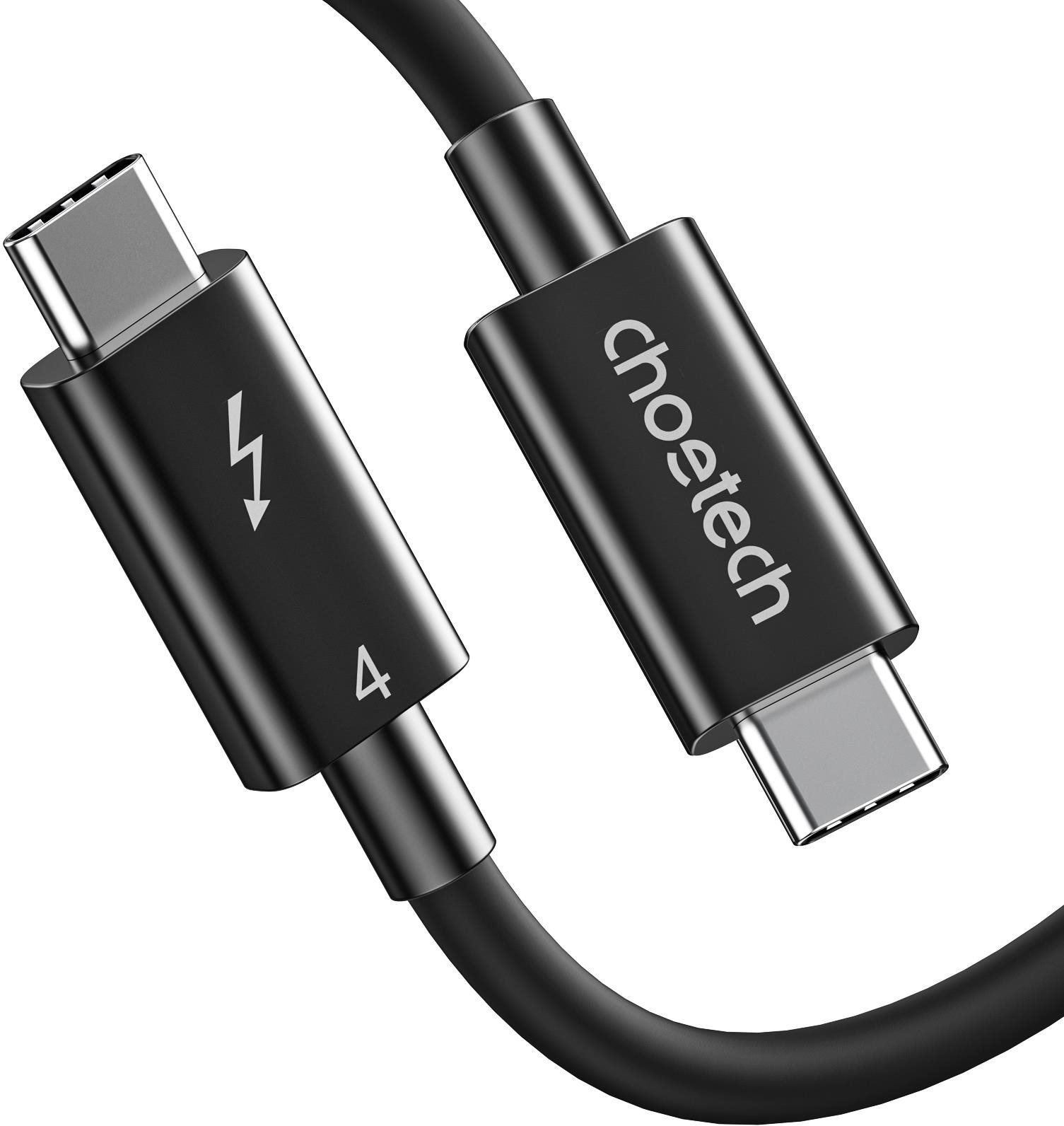 Choetech Thunderbolt 4 USB-C 40Gbps Cable 0.8m Black Datenkabel
