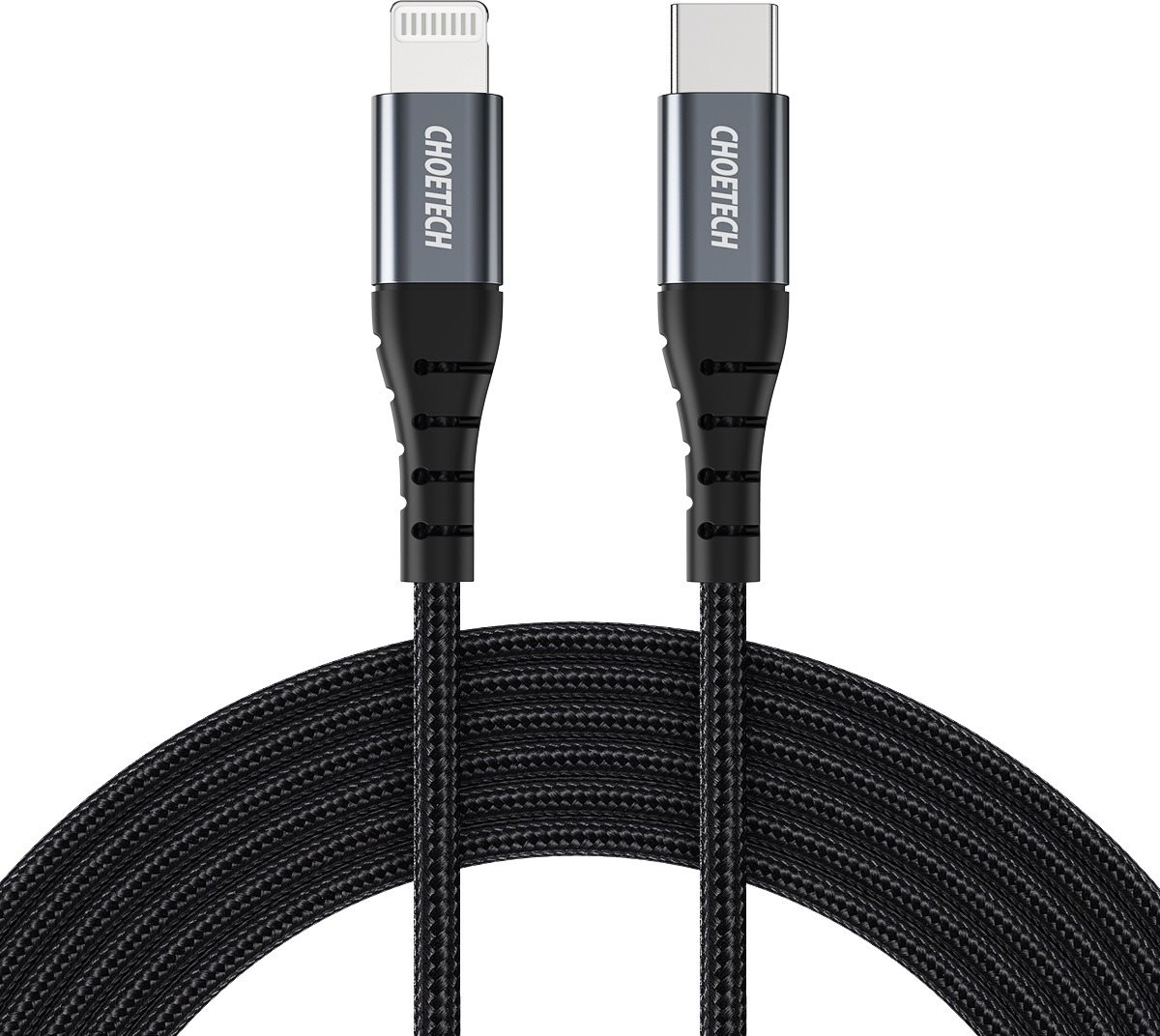 ChoeTech MFI CertIfied Type-c to Lightning 2m braid cable Adatkábel