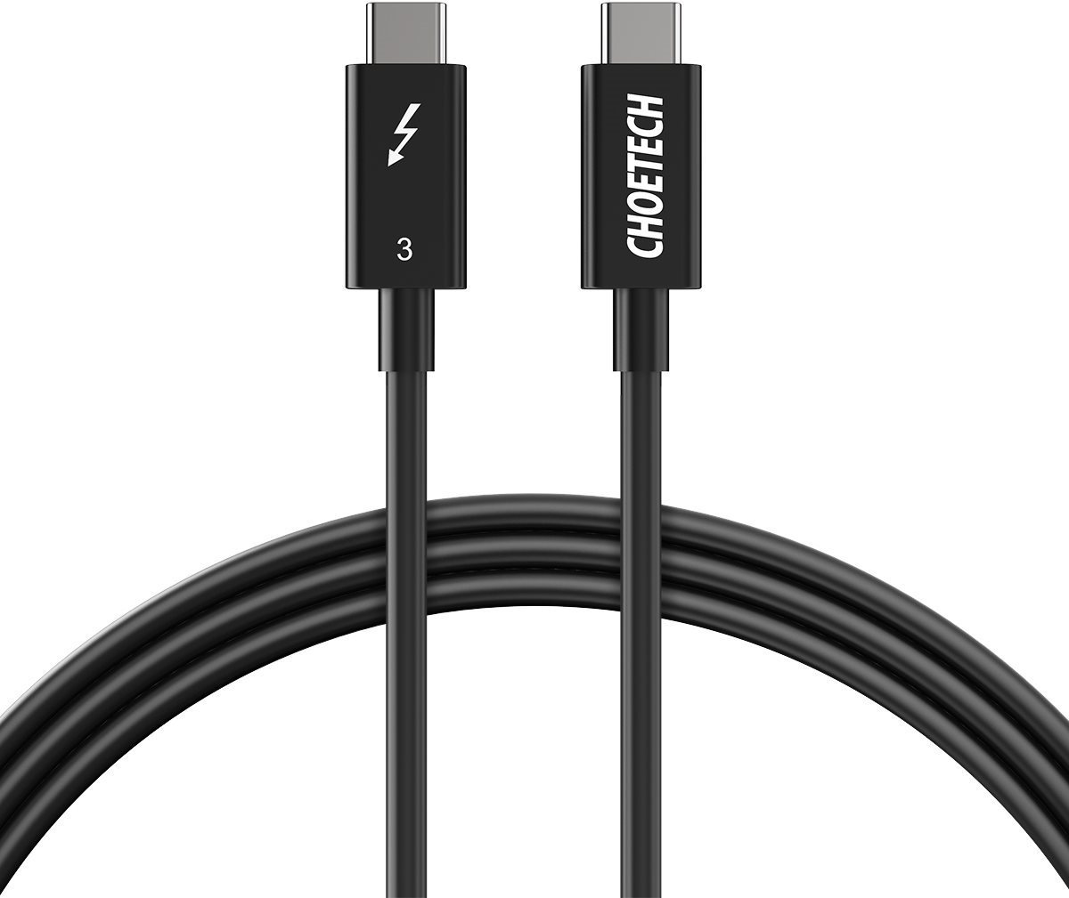 ChoeTech Thunderbolt 3 Passive USB-C Cable 0.7m Black Adatkábel