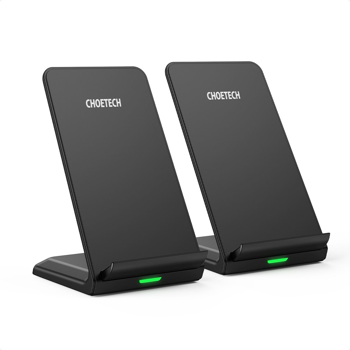 ChoeTech 10W 2-coils Wireless Charger Stand 2ks Bezdrôtová nabíjačka
