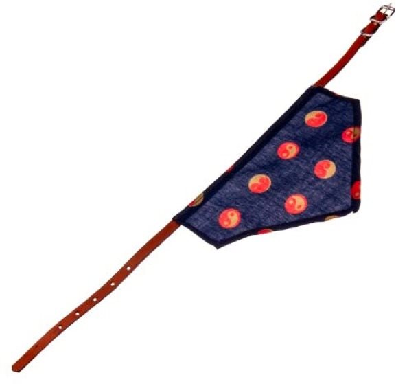 COBBYS PET Obojok z pravej kože so šatkou 20 mm/60 cm VZOR-3 Obojok...