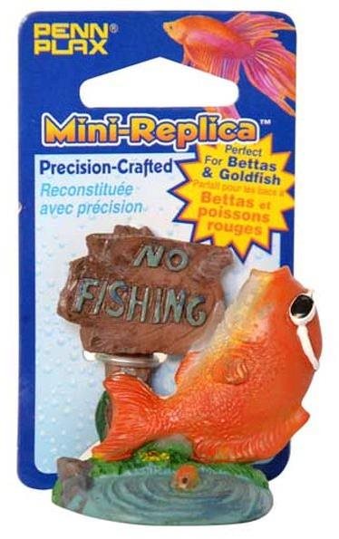 Penn Plax Dekorácia No Fishing 6,4 cm Dekorácia do akvária