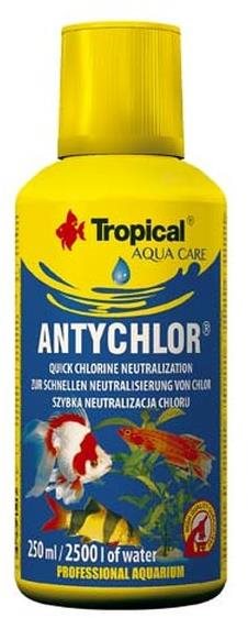 Tropical Antychlor 250 ml na 2500 l Starostlivosť o akváriovú vodu