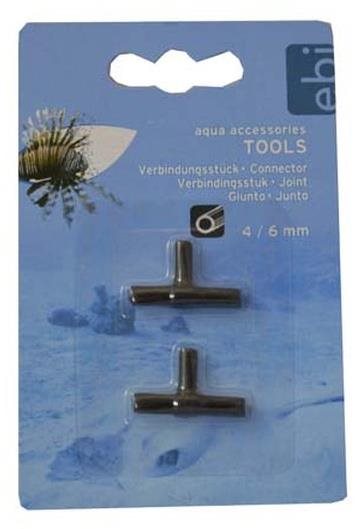 Ebi T-rozdvojka k hadičke 4/6 mm 2 ks Akvaristické potreby