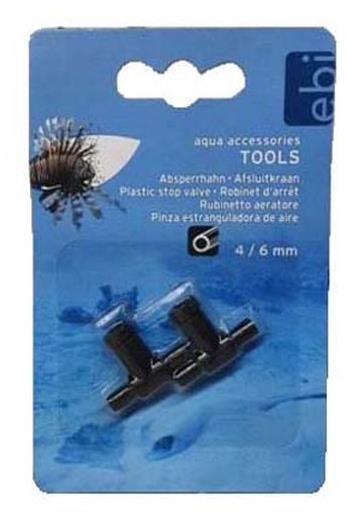 Ebi Vzduchový ventil na hadičku 4/6 mm 2 ks Akvaristické potreby