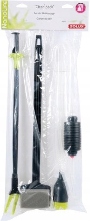 Zolux Clean pack: odkaľovač, škrabka na riasy a kliešte na rastliny...