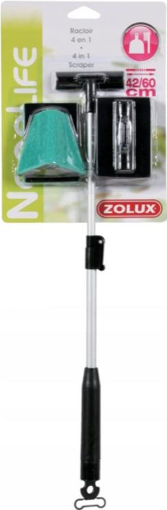 Zolux Škrabka na sklo teleskop 4 v 1 42 – 60 cm Akvaristické potreby