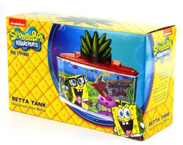 Penn Plax Spongebob Akvárium 2,65 l 27 × 16,5 × 9 cm Akvárium