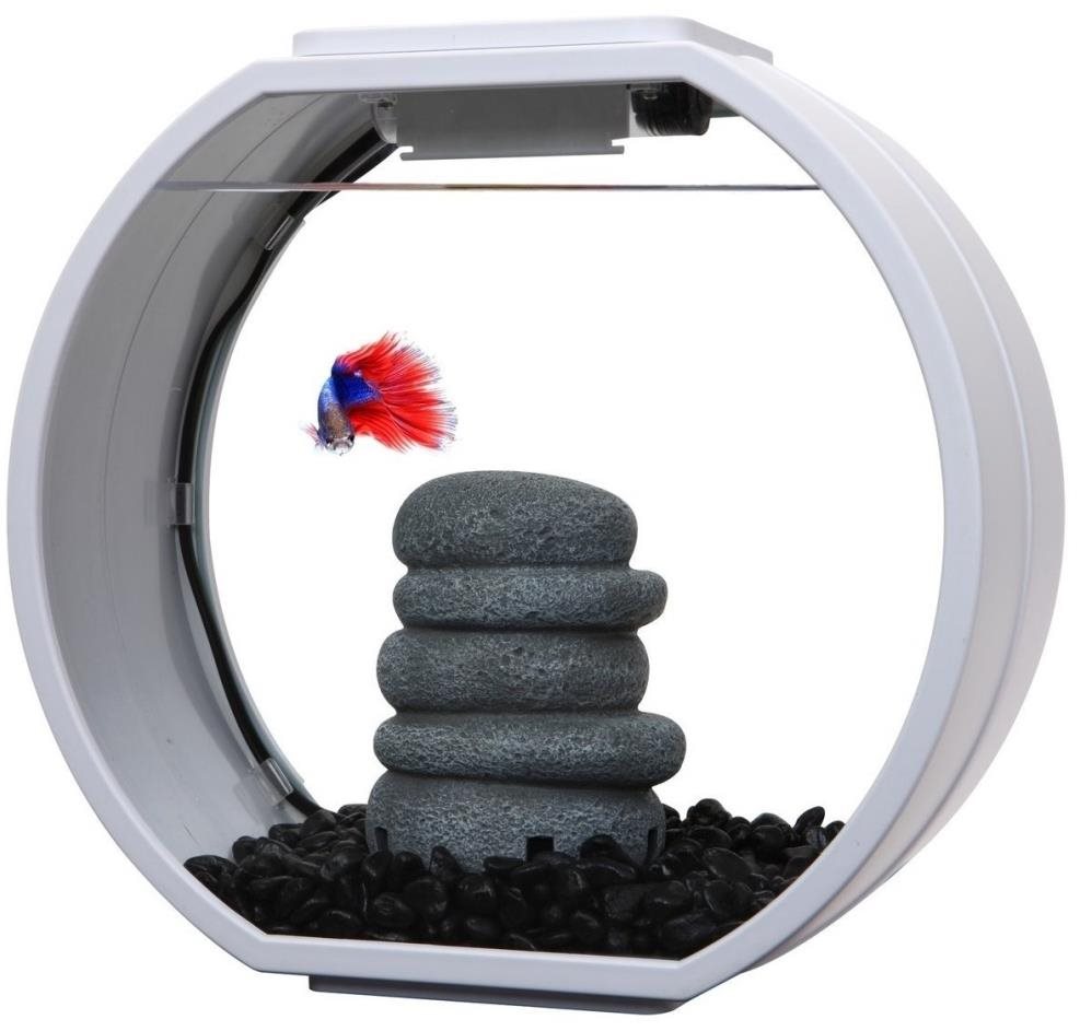 Akinu Deco O mini akva komplet 10 l, biely Akváriový set