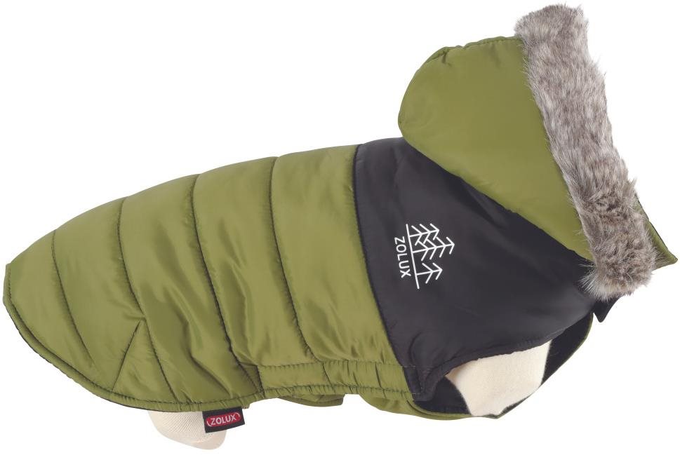 ZOLUX Nepremokavá bunda s kapucňou khaki 35 cm Oblečenie pre psov
