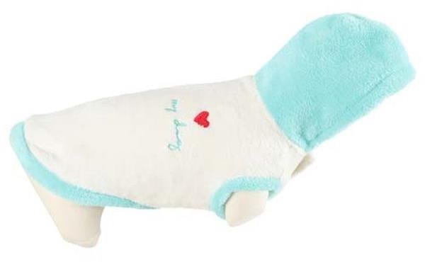 ZOLUX plyšová mikina s kapucňou krémová 25 cm Sveter pre psa