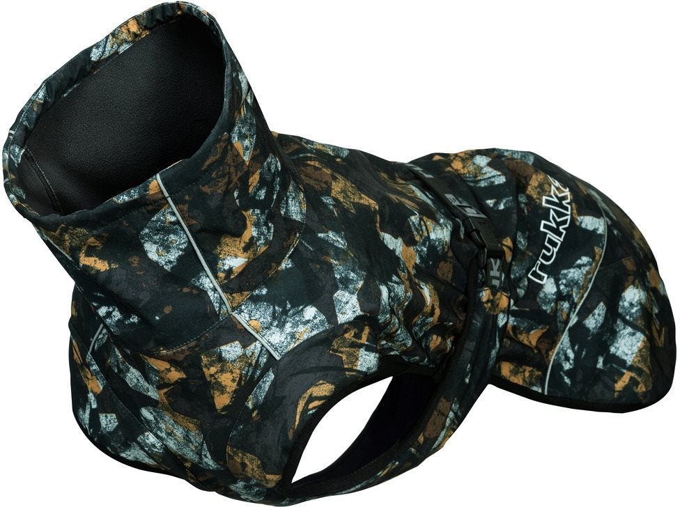 Rukka Breeze Softshell bunda čiernohnedá 65 Oblečenie pre psov