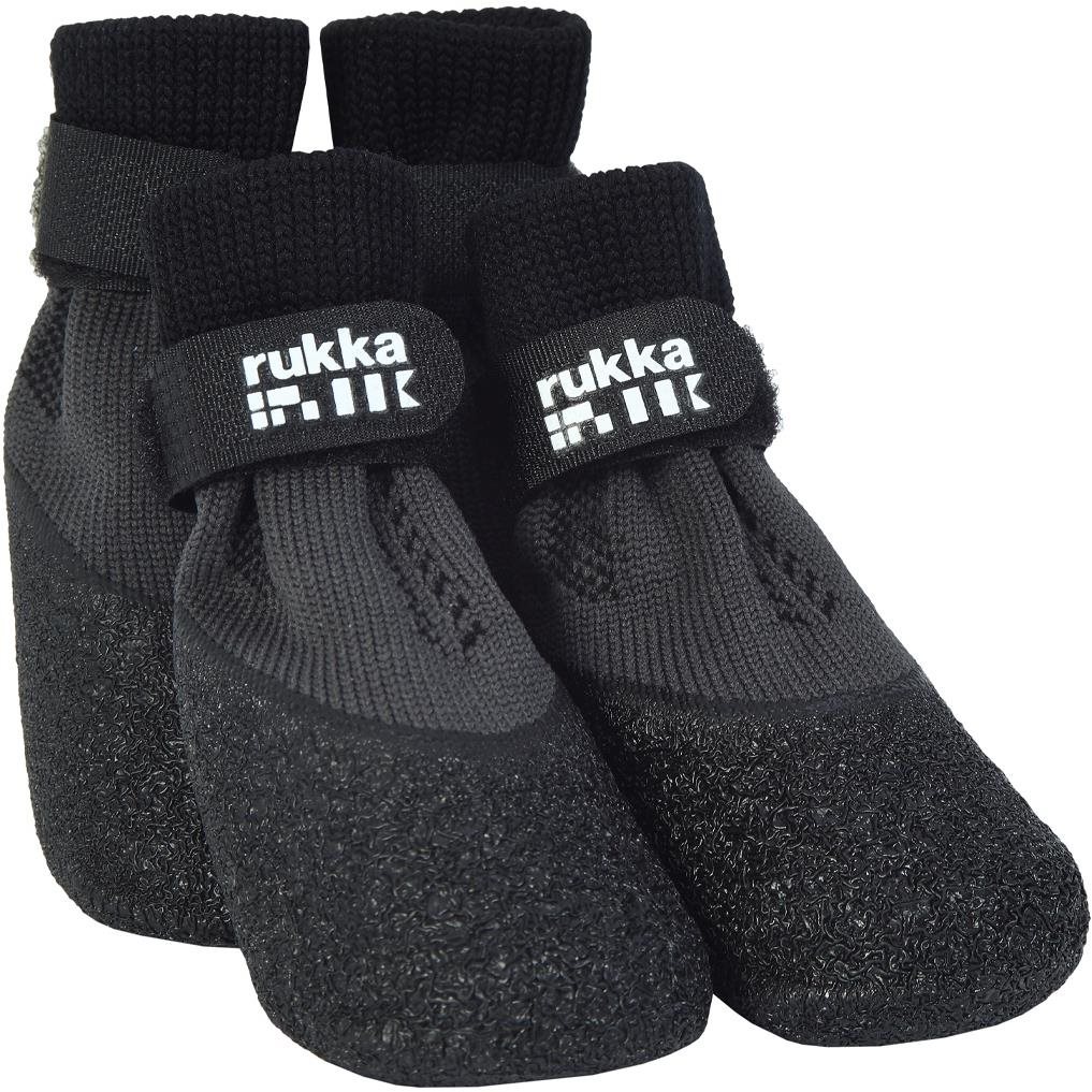 Rukka Sock Shoes topánočky – 4 ks, čierne / veľ. 2 Topánky pre psa