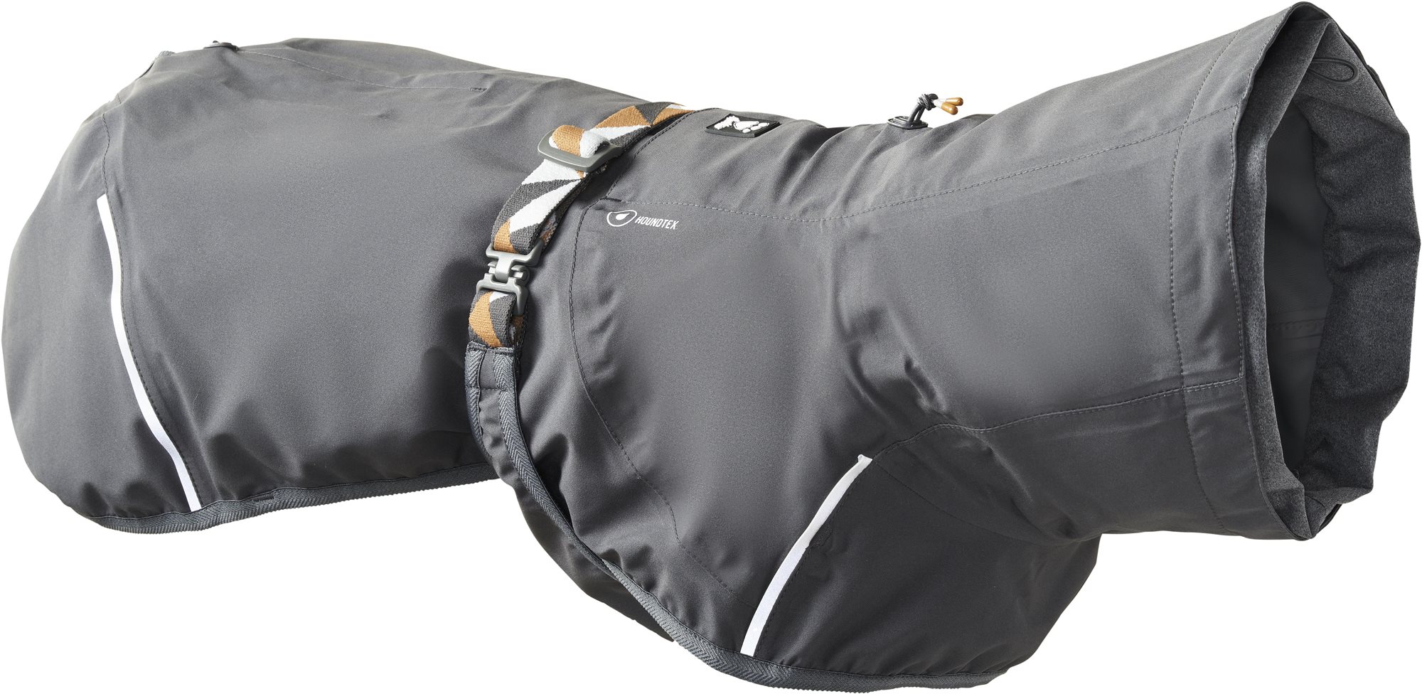 Hurtta Oblek Mudventure Coat ECO ostružinový 40 Pršiplášť pre psa