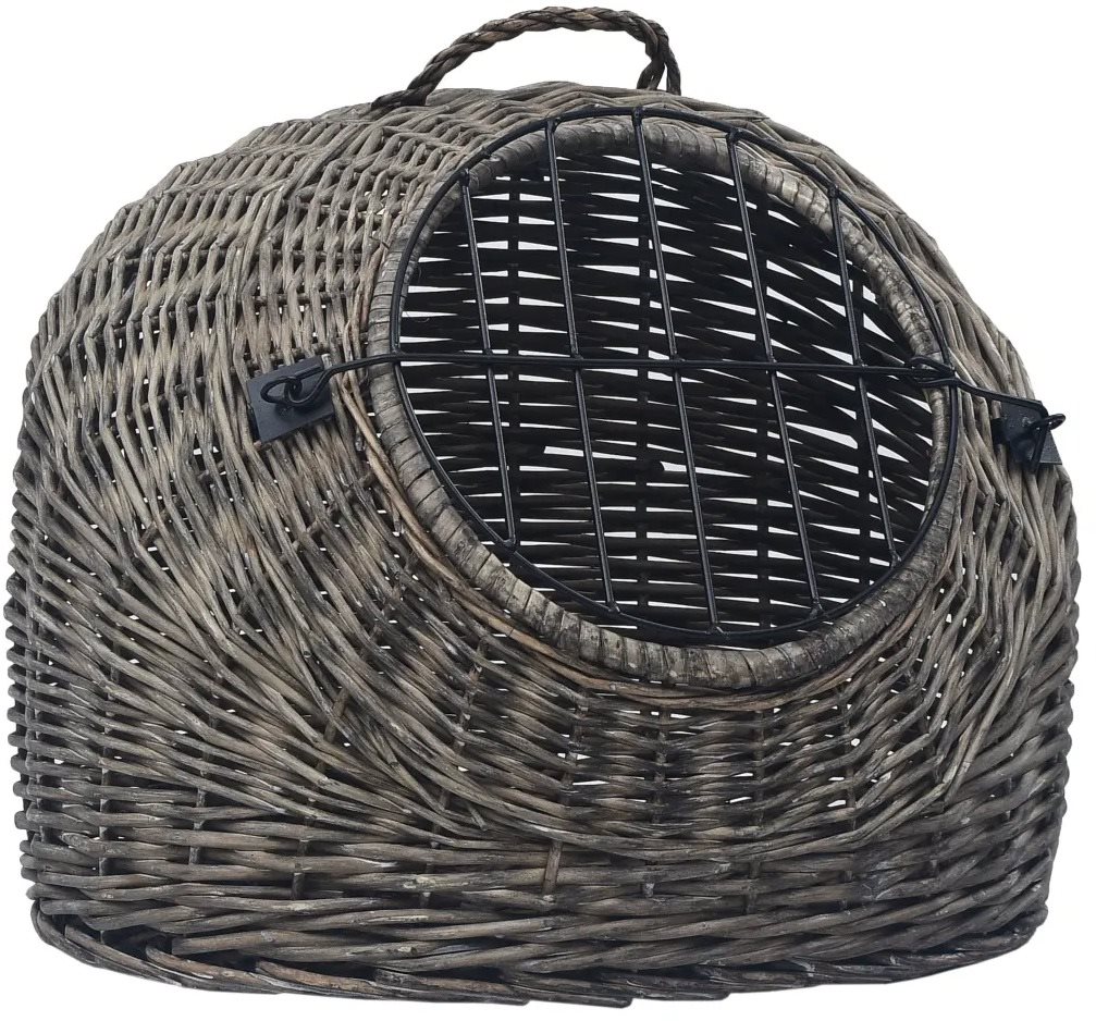 Shumee Prepravka prírodná vŕba sivá 45 × 35 × 35 cm Prepravka pre...
