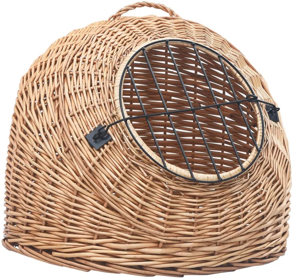 Shumee Prepravka prírodná vŕba 45 × 35 × 35 cm Prepravka pre mačku