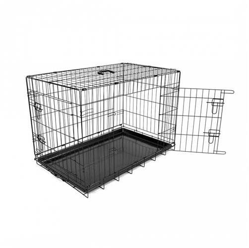 DUVO+ Kovová prepravka 2 × dvierka 107 × 71 × 77 cm Klietka pre psa