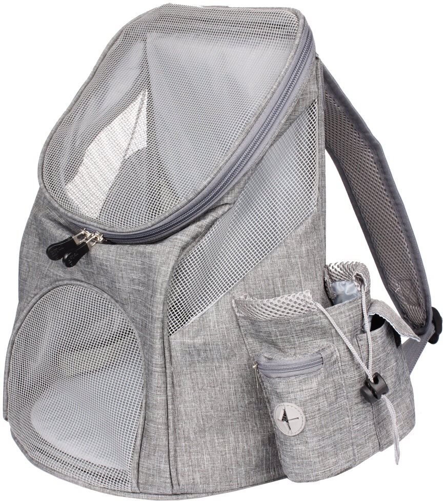 Merco Petbag 32 batoh 32 × 30 cm sivý Batoh pre psa
