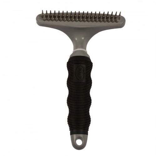 DUVO+ Hrebeň Priečny dvojradový 20 + 19 zubov Hrebeň na psa