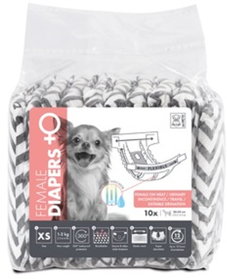 M-Pets Jednorazové plienky pre sučky XS 10 ks Plienky pre psov