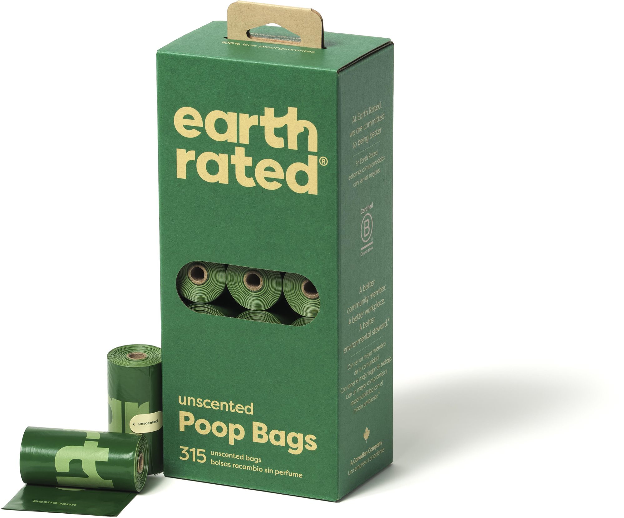 Earth Rated Vrecká na psie exkrementy bez vône 21 roliek Vrecká na...