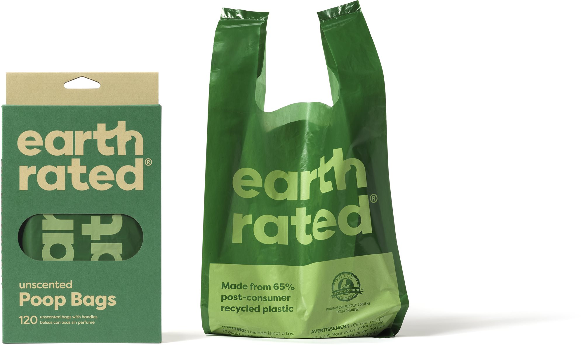 Earth Rated Vrecká na psie exkrementy s ušami bez vône 120 ks box...