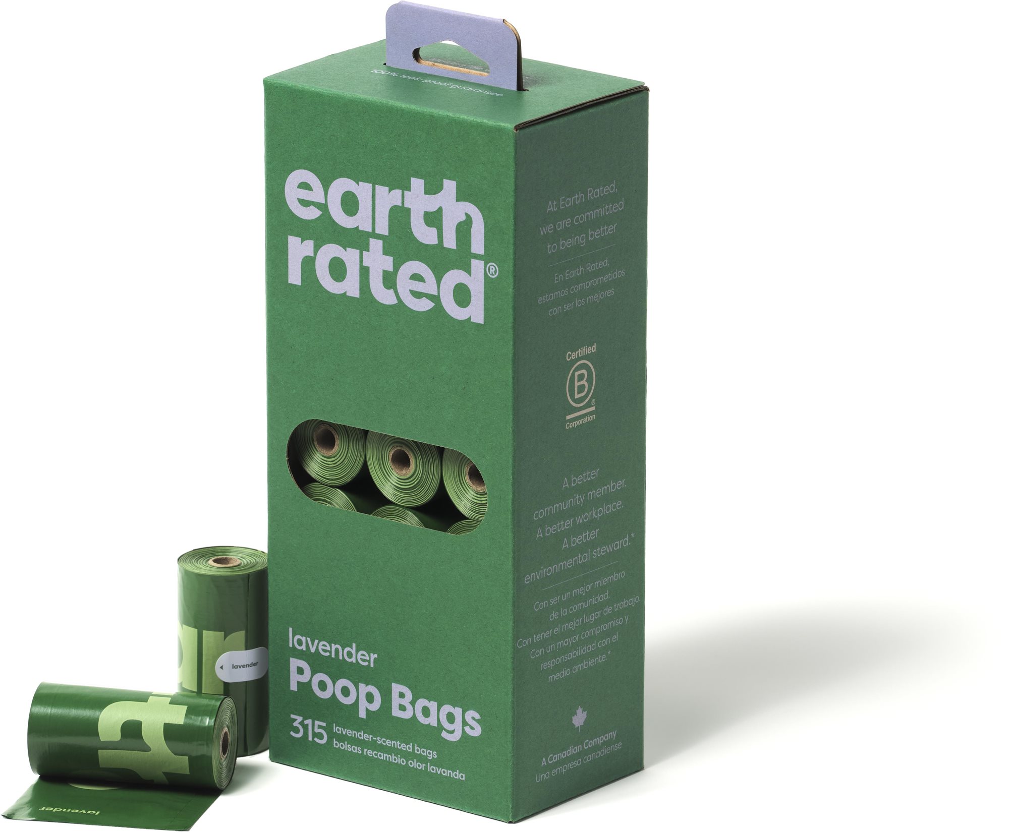 Earth Rated Vrecká na psie exkrementy s vôňou levandule 21 roliek...