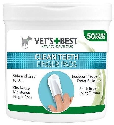 Vet´s Best Čistiaca utierka na zuby pre psov 50 ks Hygienické...