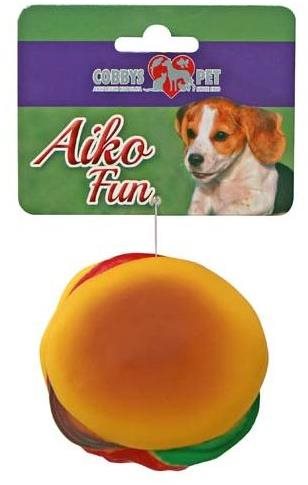 Cobbys Pet Aiko Fun Hamburger 8 cm Hračka pre psov