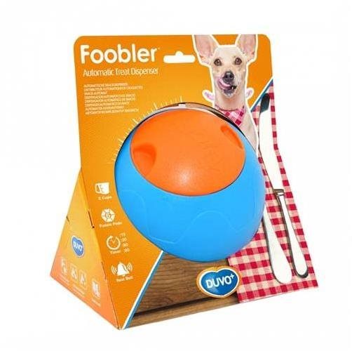 DUVO+ Foobler Loptička interaktívna na maškrty s časovačom 17 cm...
