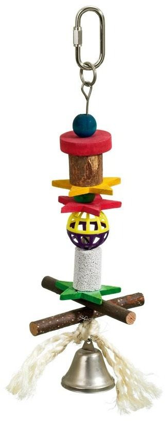 Karlie Hračka pre vtákov z prírodných materiálov so zvončekom 32 cm...