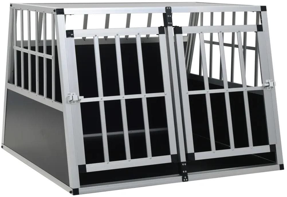 Shumee Klietka pre psov s dvoma dvierkami 94 × 88 × 69 cm Klietka...