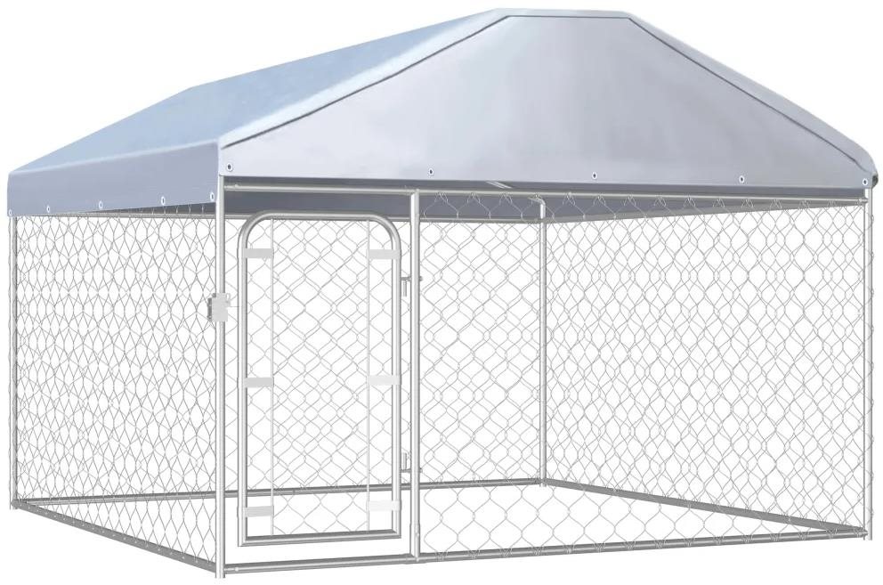 Shumee Psí koterec vonkajší so strechou 200 × 200 × 135 cm Koterec...