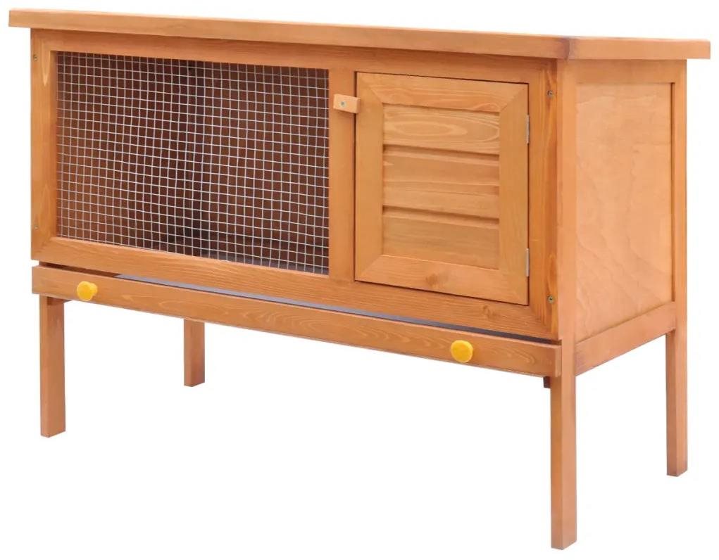 Shumee Záhradná králikáreň 1 poschodie drevená 90 × 45 × 65,5 cm...