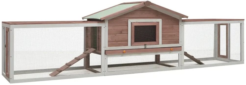 Shumee - Králikáreň masívna, borové a jedľové drevo, moka 303 × 60...