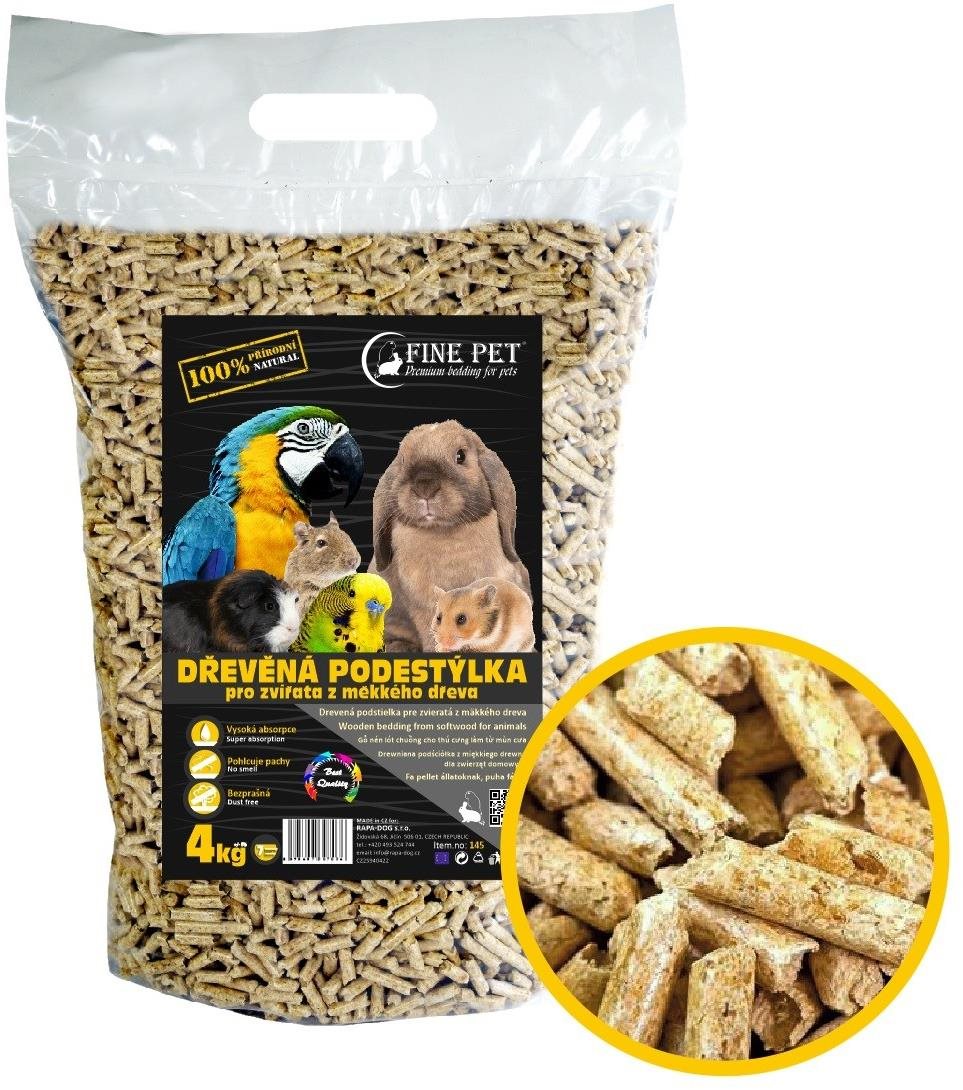 Fine Pet Drevená podstielka 7 l / 4 kg Podstielka