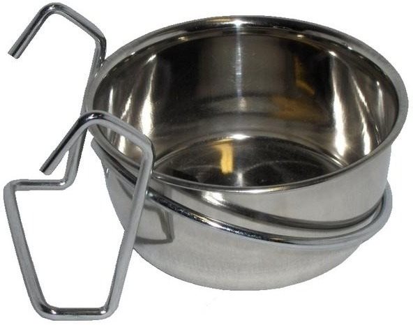 Akinu miska nerez do klietky, záves, 150 ml Miska pre hlodavce