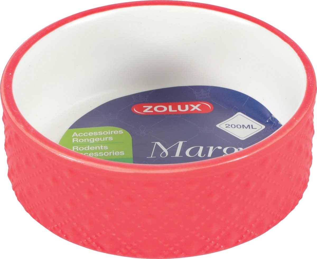 Zolux Miska Margot červená 200 ml Miska pre hlodavce