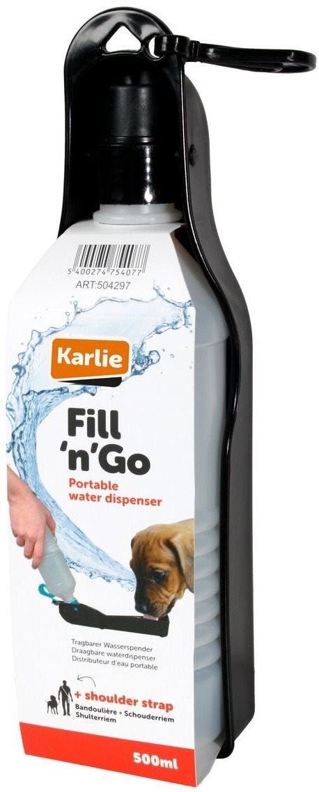 Karlie Fľaša na vodu prenosná 750 ml Cestovná fľaša pre psov a mačky