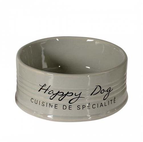 DUVO+ Happy Dog Miska keramická sivá 14,5 cm 520 ml Miska pre psa