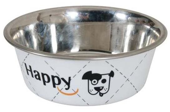 Zolux Happy Miska nerezová 21 cm biela 1,5 l Miska pre psa