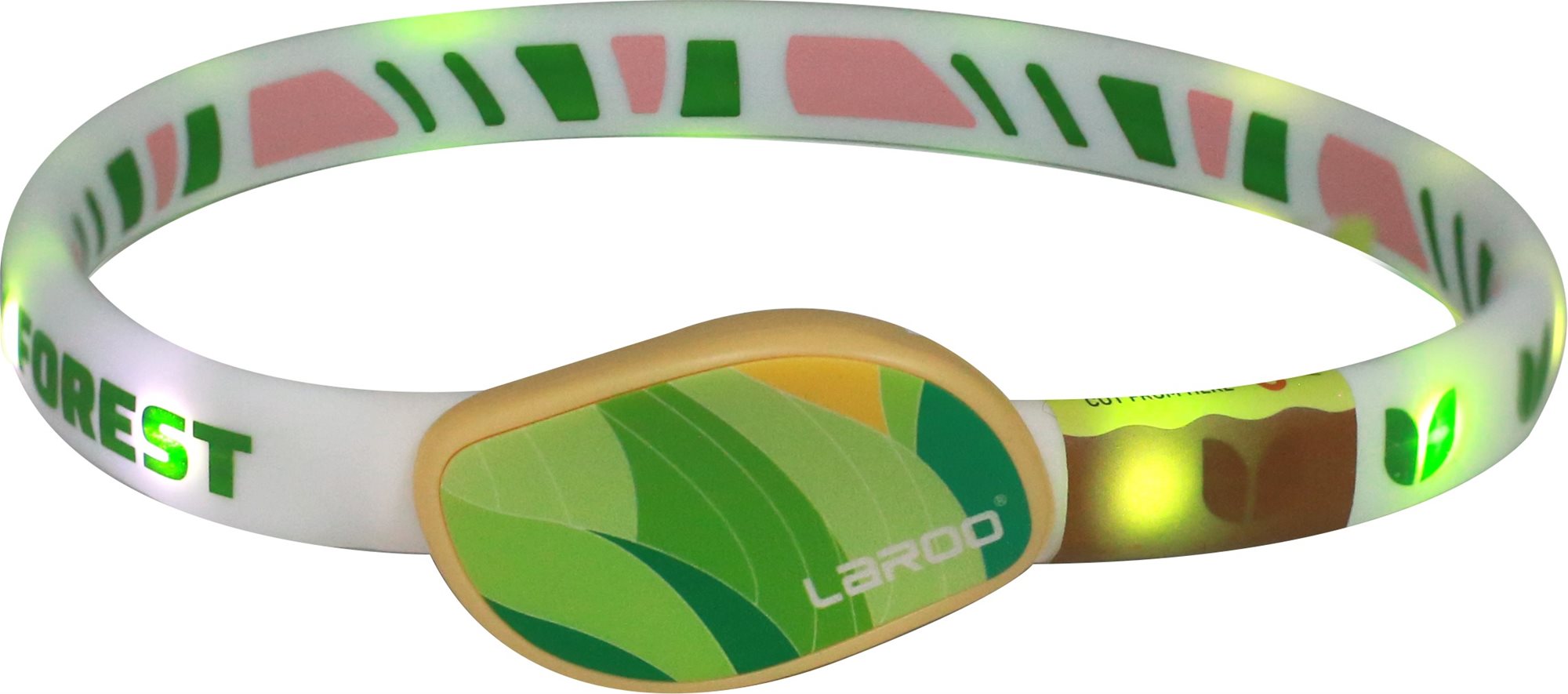 LaRoo LED obojok Fantasy Forest USB 45 cm zelený Obojok pre psa