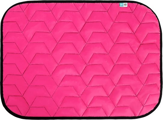 AiryVest obojstranná ružová/čierna L 100 × 70 cm Podložka pre psa