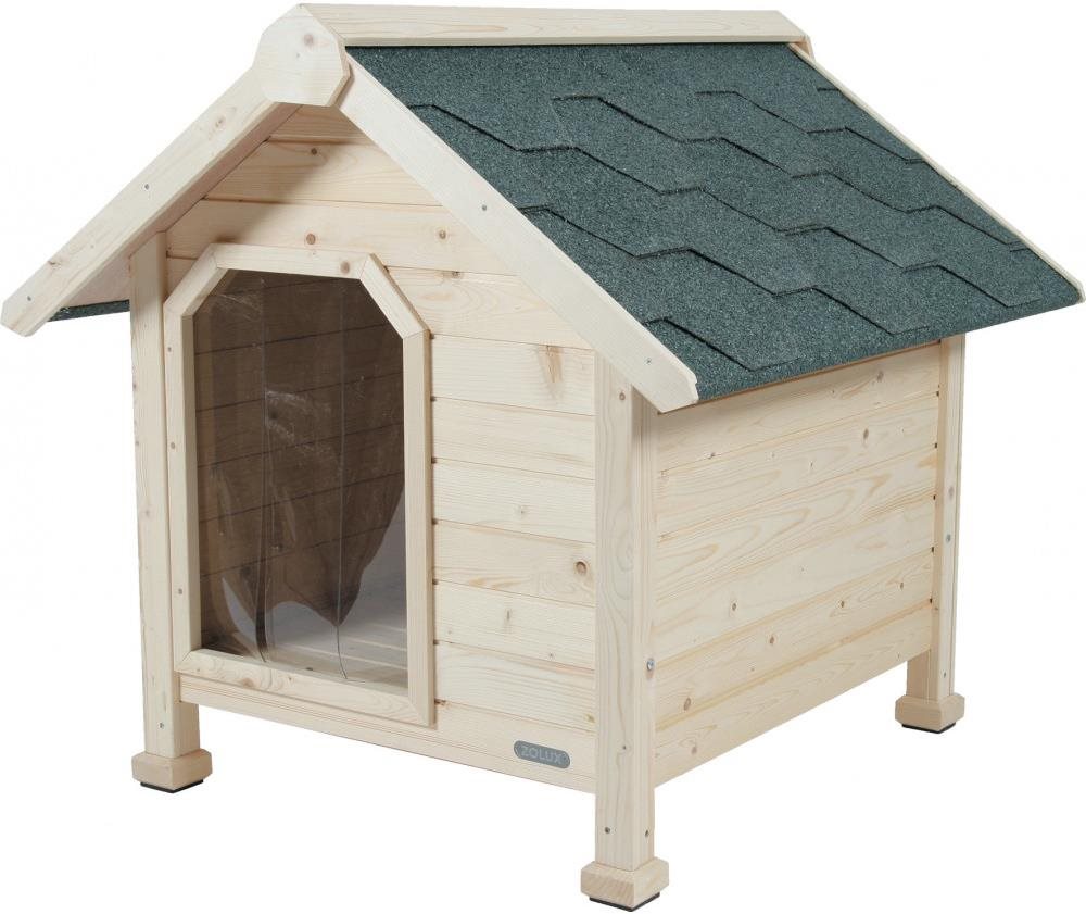 Zolux Chalet Drevená psia búda 58 × 66 × 64 cm M Búda pre psa