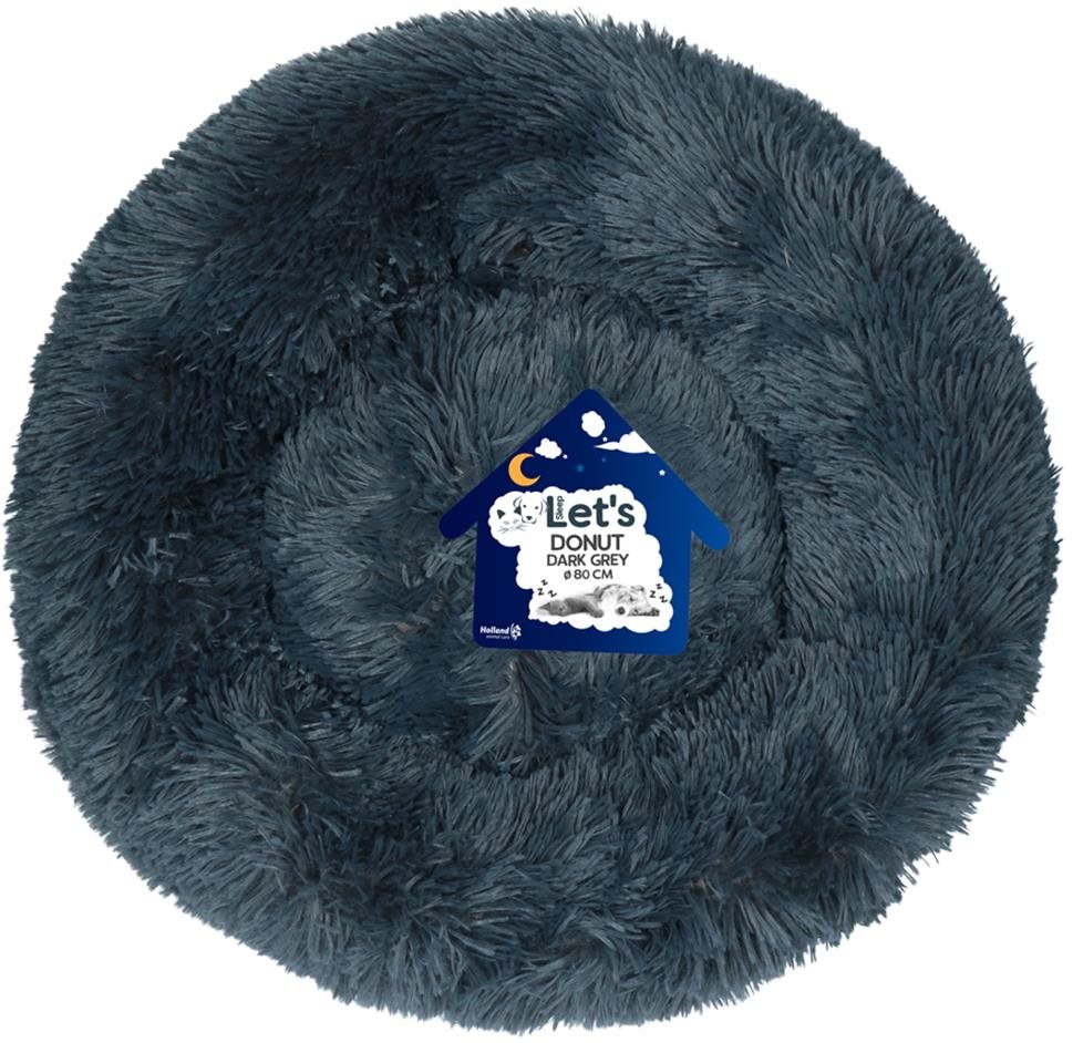 Let's Sleep Donut pelech tmavosivý 80 cm Pelech