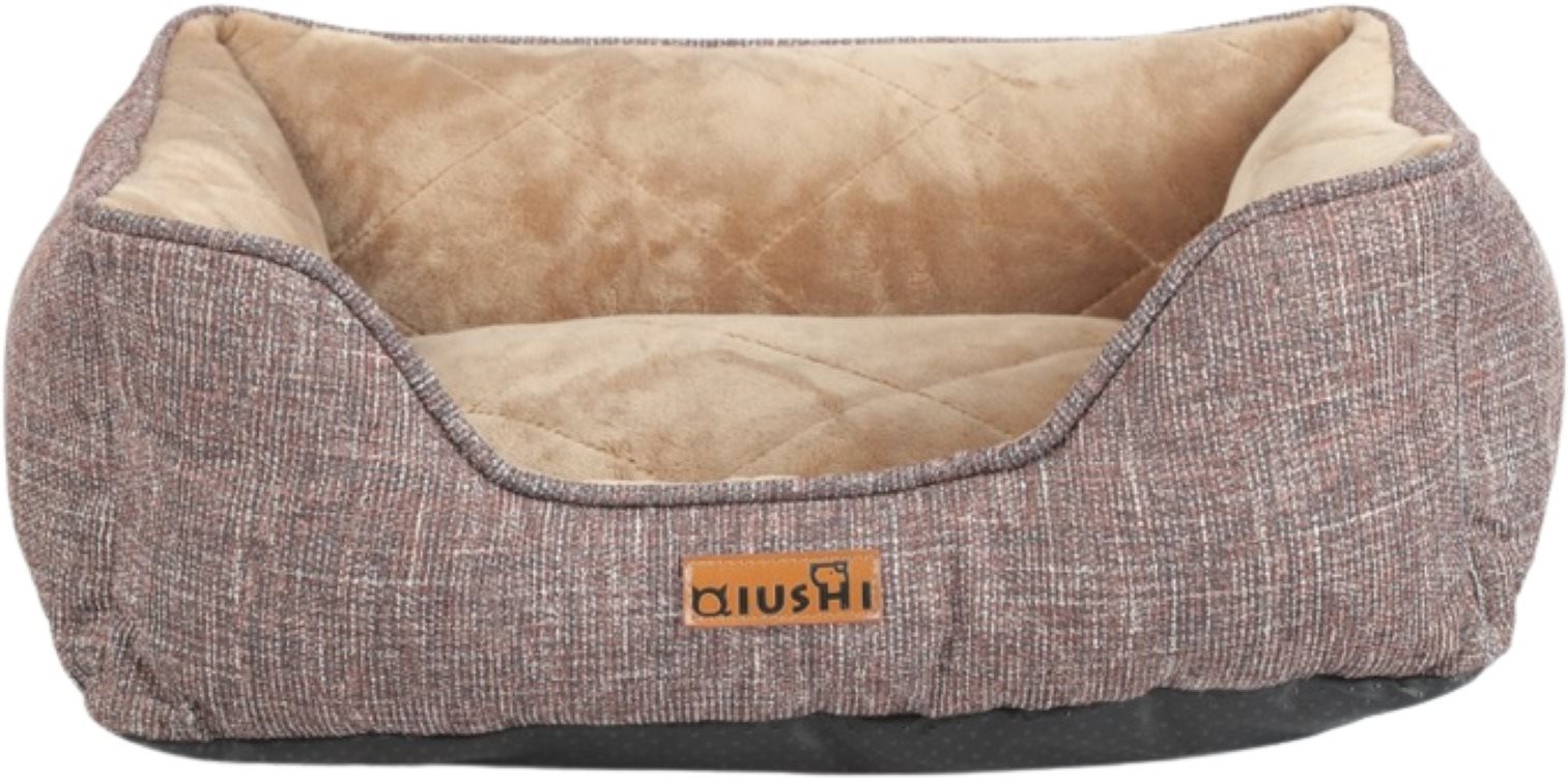 Qiushi pelech pre psov sivý L 75 × 60 × 19 cm Pelech